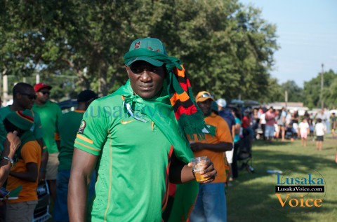 Zambia Vs Japan - Chipolopolo FANS outside stadium Party 