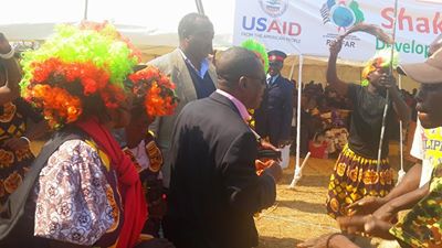 Mr Kabimba At the Ikubi lya Loongo ceremony in Senior Chief Shakumbila's area in Shibuyunji district
