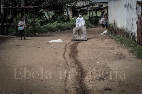 Bedding and other items are removed from the victim’s homes and destroyed - Ebola crisis in Liberia