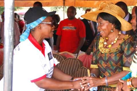 First Lady at Heroes Stadium in Lusaka,Zambia on Sunday,March 8,2015
