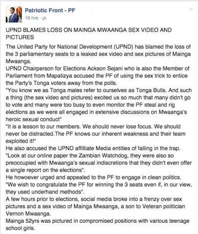 leaked sex video and sex pictures of Mainga Mwaanga