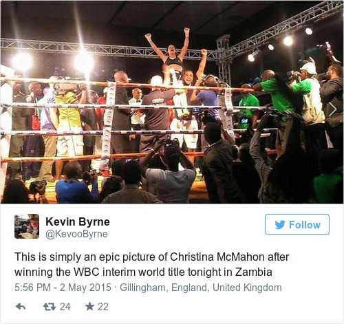 Christina McMahon is Ireland’s newest world boxing champion
