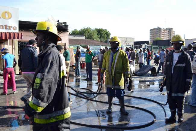 Fire destroys shops in Lusaka, Mayor defends fire brigade failure