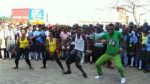 Rich Bizzy and dancers at the PF victory party in Livingstone_Lusakavoice.com