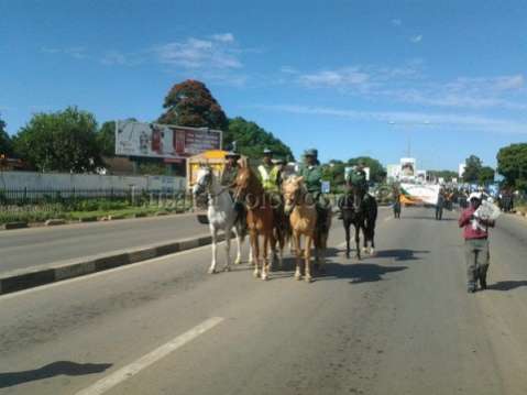 International Women's Day 2013 - horse mounted police