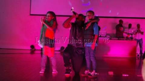 Ice Prince performing  at Lusaka's Club LIV  Over the Easter weekend