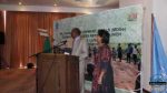 Finance minister Alexander Chikwanda and UNDP country representative Kanni  Wignaraja at the launch of the 2013 MDG launch at Taj Pamodzi hotel