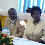 Local government minister Emerine Kabanshi (R)at the  National urban policy conference at Mulingushi conference centre