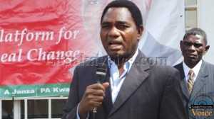 UPND president Hakainde Hichilema Speaking on May 18th LuakaVoice.com