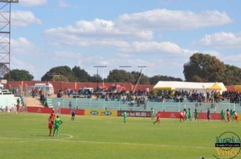 COSAFA Jul 13  - Malawi ( Blue)  v. Zimbabwe (RED) at Nkoloma Stadium - Lusakavoice.com