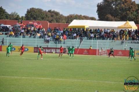 COSAFA Jul 13  - Malawi ( Blue)  v. Zimbabwe (RED) at Nkoloma Stadium - Lusakavoice.com