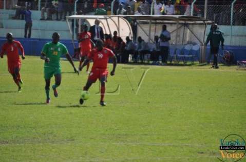 COSAFA Jul 13  - Malawi ( Blue)  v. Zimbabwe (RED) at Nkoloma Stadium - Lusakavoice.com