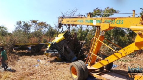 Truck Drivers  Cheat death in July 19th  accident between Kapiri Mposhi and Copperbelt 