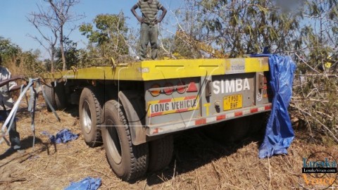 Truck Drivers  Cheat death in July 19th  accident between Kapiri Mposhi and Copperbelt 