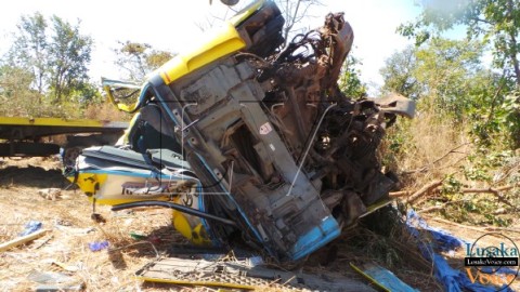 Truck Drivers  Cheat death in July 19th  accident between Kapiri Mposhi and Copperbelt 