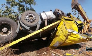 Truck Drivers Cheat death in July 19th accident between Kapiri Mposhi and Copperbelt