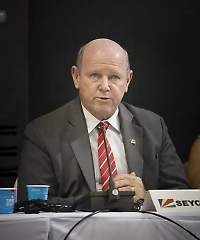 Minister Alain St.Ange of the Seychelles addressing the Commission for Africa of the UNWTO