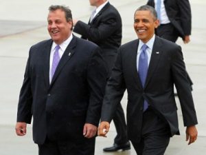 New Jersey Republican Gov. Chris Christie , LEFT