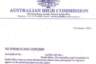 fake drivers licence in the name of the real home owner.