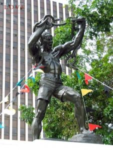 reedom statue in Lusaka, Zambia.