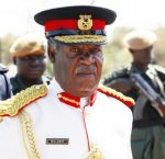 President Micheal Sata in Army Uniform