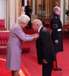 Stuart Hall received his honour from the Queen in the 2012 New Year’s Honours list