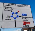 The Swindon roundabout is a large roundabout surrounded by five mini satellites