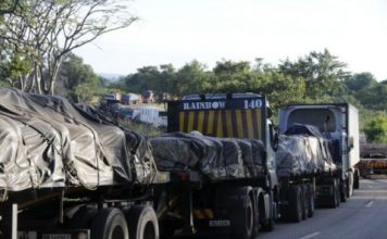 trucks at border