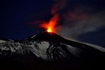 Etna volcano erupts, lighting up sky over Sicily