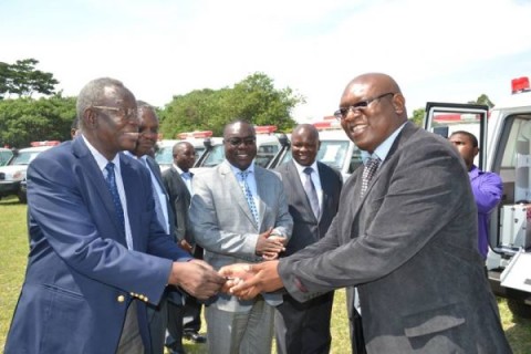 HEALTH Minister Joseph Kasonde - Left, Ministry of Health Permanent Secretary, Dr Peter Mwaba CENTRE HEALTH Minister Joseph Kasonde - Left, Ministry of Health Permanent Secretary, Dr Peter Mwaba CENTRE