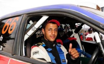 JASSY Singh before being crowned African Rally Championship winner in Antananarivo yesterday. – Picture courtesy of NATALIE SINGH.
