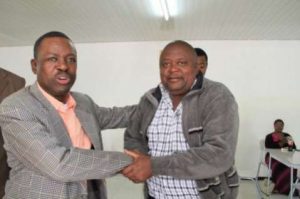 Kabimba with Robert Chikwelete