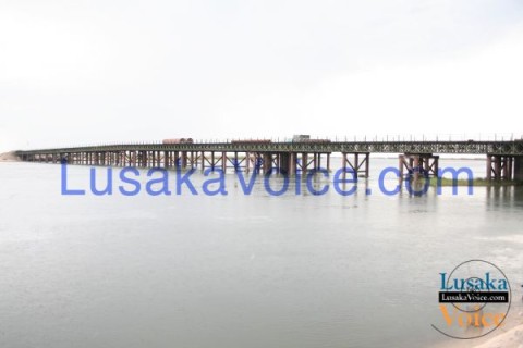 (Mongu – Kalabo road) a temporal bridge constructed across the Zambezi River by AVIC International a company engaged to construct the Mongu-Kalabo road - Lusakavoice.com