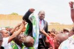 Patriotic Front Party Mansa Central Constituency Member Parliament Dr Chitalu Chilufya is lifted shoulder high by ecstatic supporters after being declared as the victor in the just ended by election. – Picture by ALEX MUKUKA