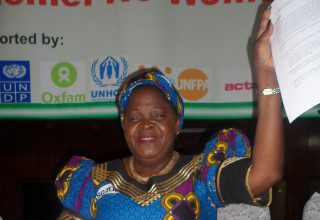 The Chairperson of NGOCC Beatrice Grillo announced the declaration of women rights in the first draft constitution at Mulungushi conference centre