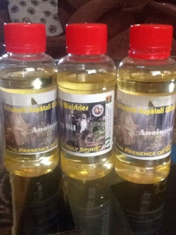 The presence of the Holy Spirit anointing oil is now available from Bishop Haggai Mumba
