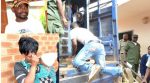 •CONTROVERSIAL singer Clifford Dimba popularly known as ‘General’ Kanene gets on a prison truck (Kasalanga) after he was found guilty of defilement by the Lusaka Magistrate’s Court yesterday. (Insert Above) Kanene before his conviction while his wife (below) carrying their child breaks down. Pictures by CLEVER ZULU