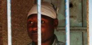 Fr Frank Bwalya in Police cell at Kasama Police