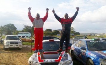 GEOFFREY Chulu and his younger brother Lastone on Sunday won the first round of the national rally championship