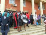 Monday Feb 24th 2014, photos of Sylvia Masebo with my sister, my lawyers and my people from chongwe at the Supreme Court.1