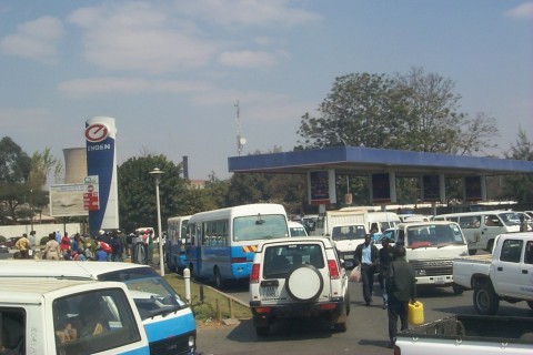 fuel shortage queue