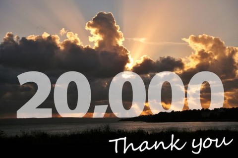 We have reached 20,000 likes on our Facebook page