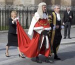 British Lord Chief Justice, in red