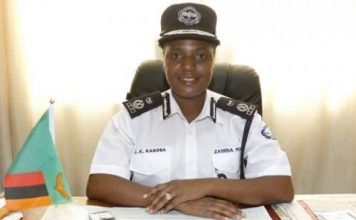 Lusaka police commissioner Joyce Kasosa - Picture by Joseph Mwenda
