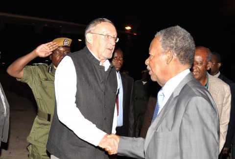 President Sata with Vice-President Dr Guy Scott and acting President Alexander Chikwanda shortly before departure at Kenneth Kaunda International Airport in Lusaka en route to Belgium, Brussels for the 4th EU-Africa Summit on March 29,2014 President Sata with Vice-President Dr Guy Scott and acting President Alexander Chikwanda shortly before departure at Kenneth Kaunda International Airport in Lusaka en route to Belgium, Brussels for the 4th EU-Africa Summit on March 29,2014