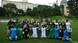 University of California - San Francisco team with  Zambia U17 Women's team