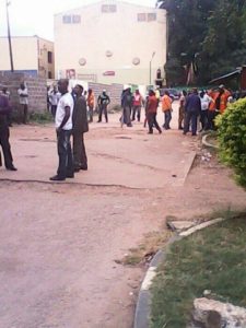 PF thugs waiting to stone HH and team. What a way of proving you are a working boma?