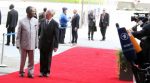 President Sata arrives at the EU-Africa Heads of State Summit in Brussels , Belgium on 02-04-2014. Picture by Eddie Mwanaleza. — in Belgium