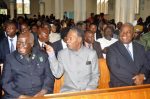 President Sata with First Republican President Dr Kenneth Kaunda and Former President Dr Kenneth Kaunda during the way of the Cross service at St Ignatius Parish on April 18,2014