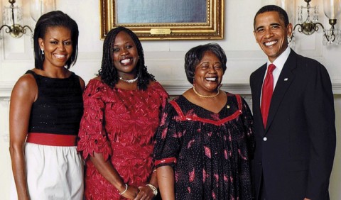 Prophetess Mwaka Twagirayesu rubbing shoulders with the Obamas